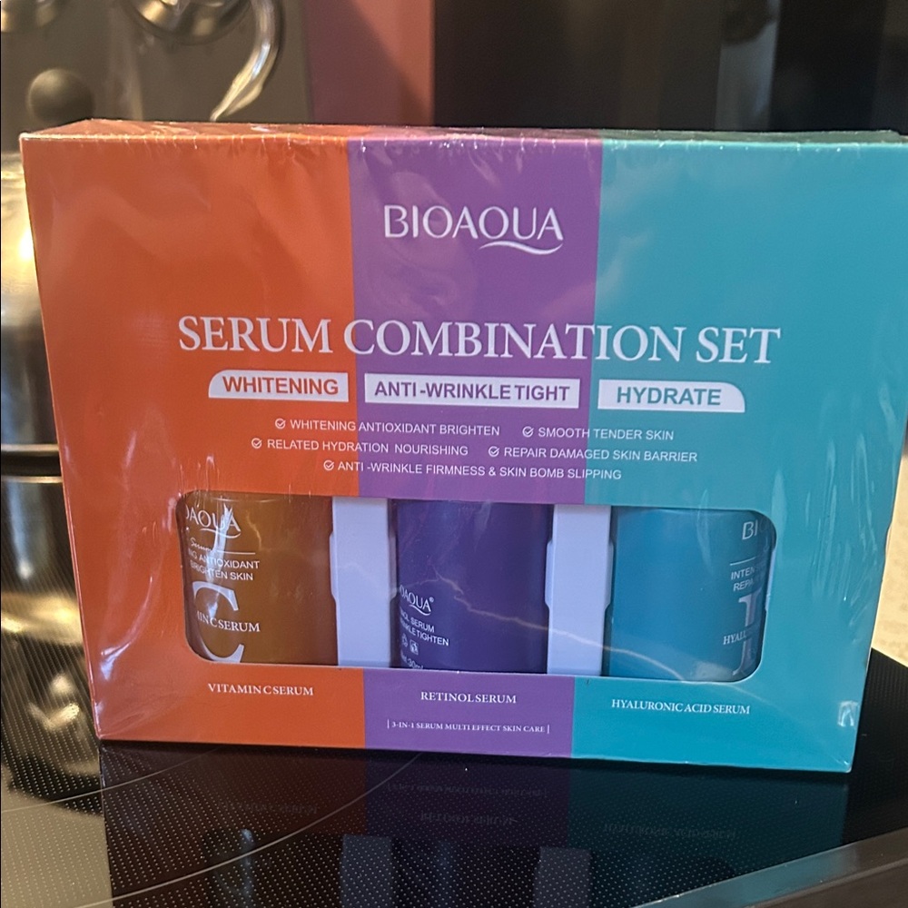 Aqua Serum Combination Set - Purple, White, Teal
